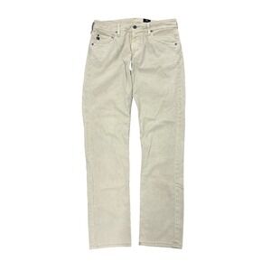AG Adriano Goldschmied Tellis Modern Slim Pants Khaki Beige Mens 32x34